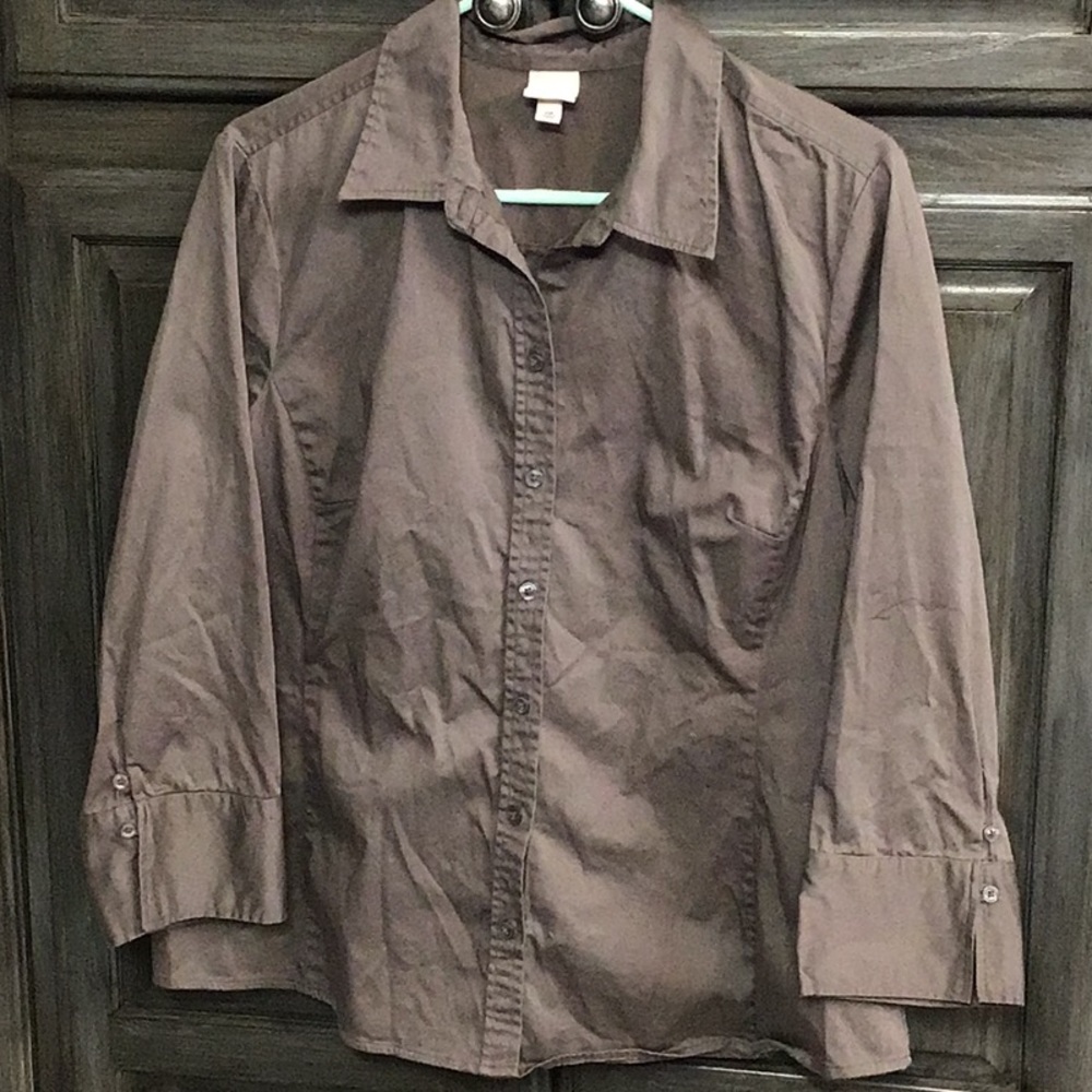 Merona fitted button down blouse.